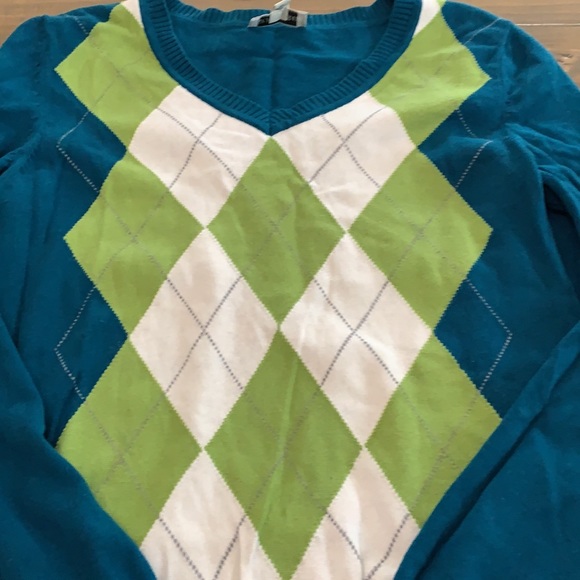 St. John’s Bay argyle sweater. Size small. - Picture 2 of 2